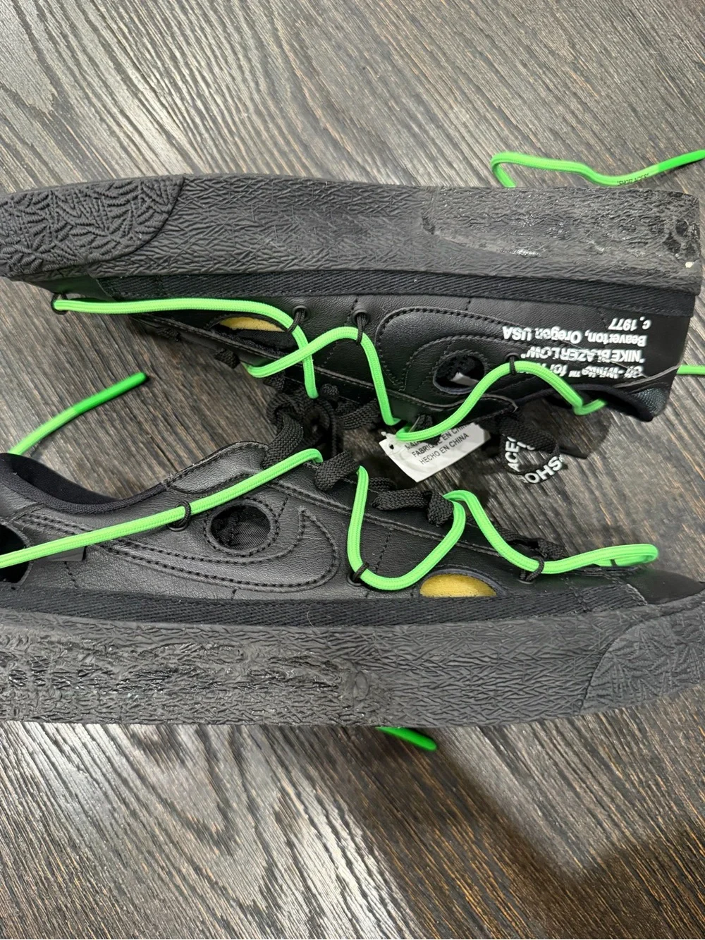 Nike Off-White x Blazer Low Men's Athletic Shoes Black size 9